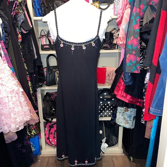 Betsey Johnson Dresses & Skirts - VTG Beaded Stitched Betsey Johnson Dress